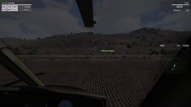 [Arma 3] Testing CUP's M134 on various helicopters смотреть онлайн