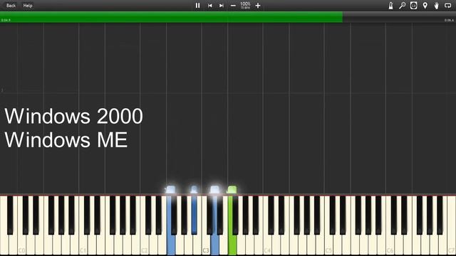 Windows Startup & Shutdown Sounds in Synthesia! 3.1 - 10 смотреть онлайн