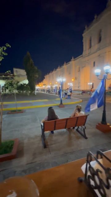 Vista A La Catedral De León En Nicaragua.