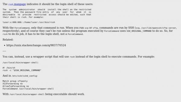Unix & Linux: Make sshd override login shell of a group of users (2 Solutions!!)