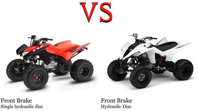 Honda TRX 250 vs Yamaha Raptor 350 Test specification comparison смотреть онлайн