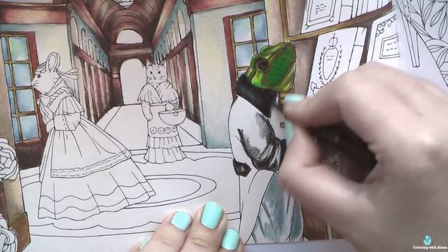 Speedcoloring 'Menuet de bonheur' Shopping gallery / Раскраска-антистресс смотреть онлайн