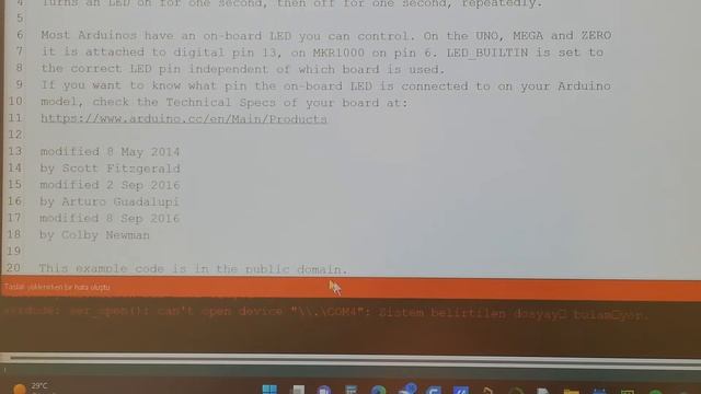 ARDUINO UNO PORT GÖRMEME HATASI ÇÖZÜMÜ смотреть онлайн
