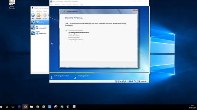 Installation windows OS in Virtual box using image file. смотреть онлайн