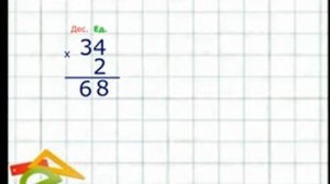Умножение двухзначного числа на однозначное .Умножение в столбик