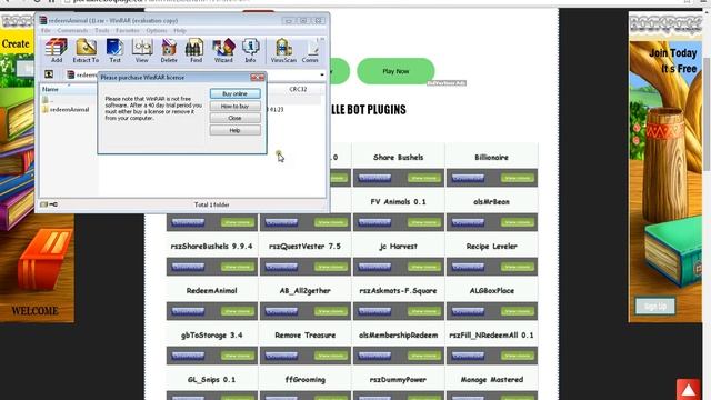 How to Un zip A Plugin for FV BOT with Winrar смотреть онлайн