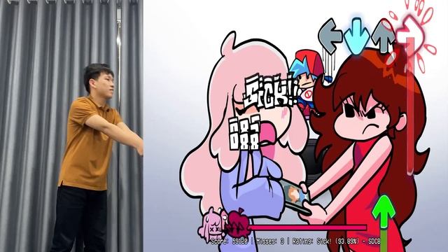 Friday Night Funkin' VS New  Senpai's Fangirl In Real Life | Heart Attack Rampage