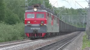 Грузовые поезда РЖД на Транссибе летом | Железная дорога в Сибири