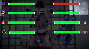 [SFM FNaF] Poppy Playtime vs Sister Location WITH Healhbars