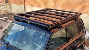 Алюминиевый багажник РИФ на  Ниву: обзор и установка