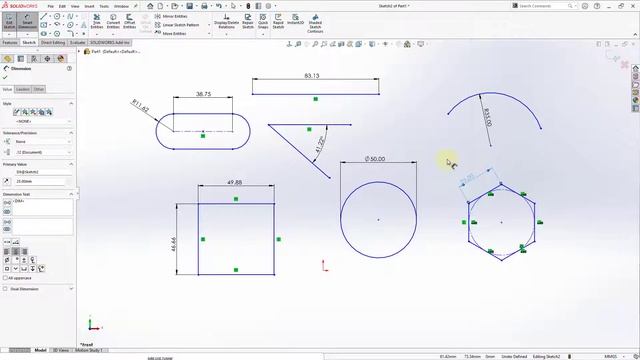 Solidworks Tutorial 2022 | Solidworks Basics of Smart Dimension Tool| Solidworks Tutorial Basic | # смотреть онлайн