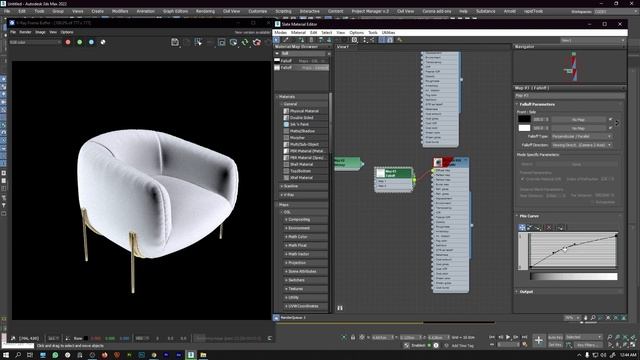 How To Create Velvet Texture In 3ds Max And V-Ray смотреть онлайн