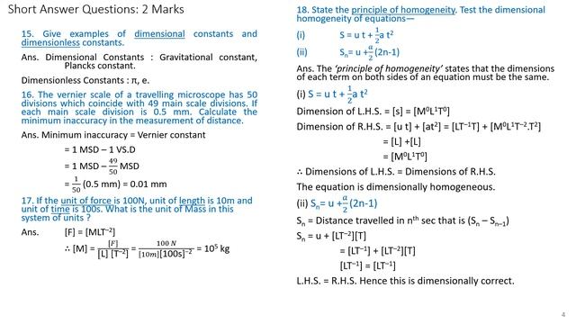 Class XI Physics Chapter 2 Exercises of 'Units and Measurements' video смотреть онлайн