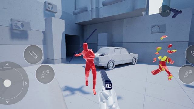 Убиваю красных человечков в SUPER HOT!