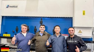 Отзыв клиента из Германии о Листогибочном прессе с ЧПУ Delem Da66T от HARSLE