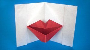 Как сделать Губы из бумаги без клея | Оригами Говорящие Губы своими руками