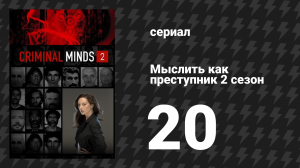 Мыслить как преступник 2 сезон 20 серия «Честь среди воров» (сериал, 2005-2020)