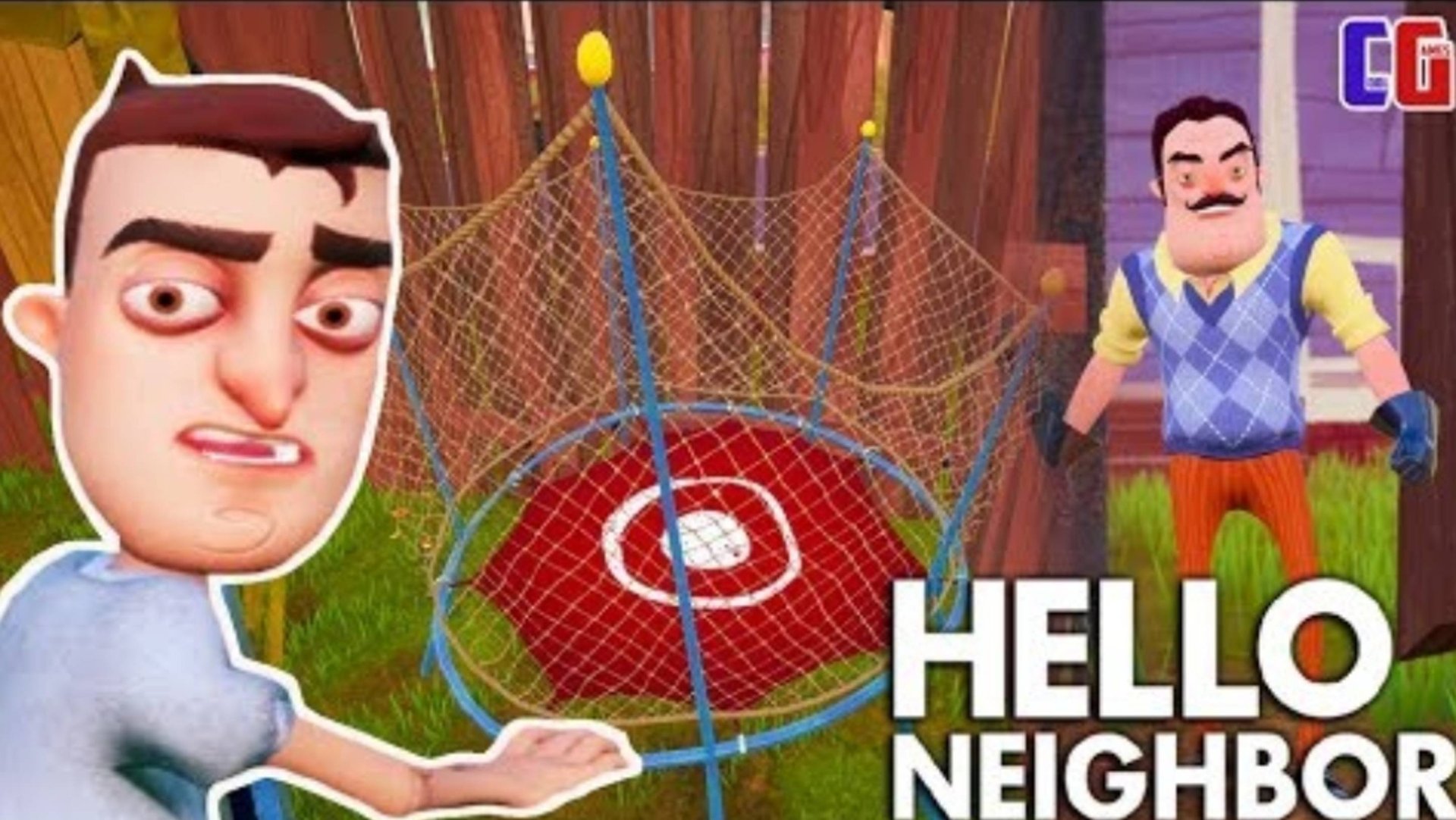 СБЕЖАЛ ИЗ ДОМА СОСЕДА ЧЕРЕЗ БАТУТ! Мультяшный хоррор ПРИВЕТ СОСЕД Прохождение АКТ 2 смотреть онлайн