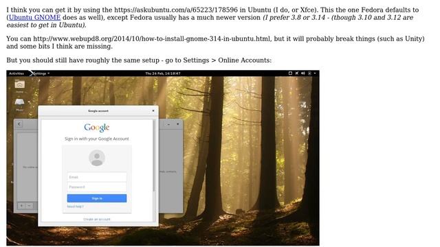 Ubuntu: Google account integration like in Fedora 21 смотреть онлайн