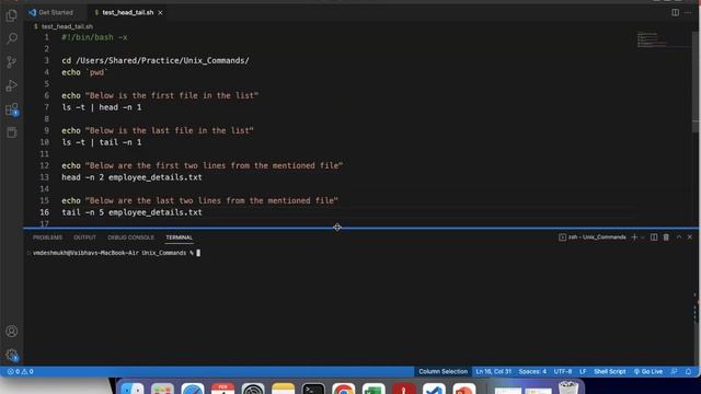 How to execute Unix head & tail commands? #linux #unix #unixcommands #shellscript #learnlinux #tech смотреть онлайн