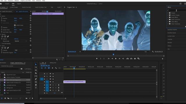 How To Add A Creepy Negative Film Effect Invert Color Premiere Pro | Learn Adobe #adobepremierepro