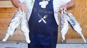 Свиная вырезка в фольге на мангале. Рецепт от Жоржа