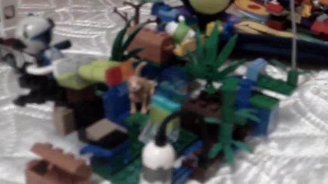 LEGO - Испытание летательных кораблей Канарейка и Винчестера и атака древнего Жука Часть 1 смотреть онлайн