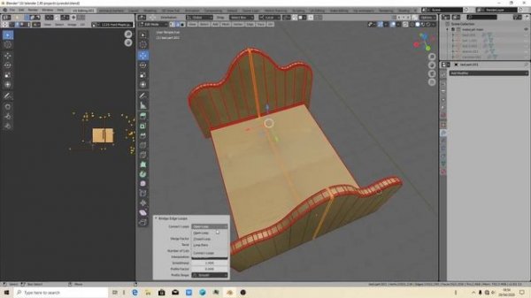 Blender 2.83 - opcja - Select all by trait - (select border edges) (2020)