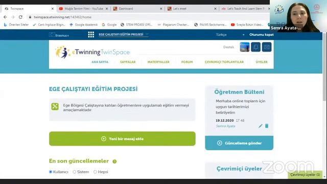 eTwinning Ege Bölgesi Çalıştayı | 19 Aralık 2020 - 5. ve 6. Oturum смотреть онлайн