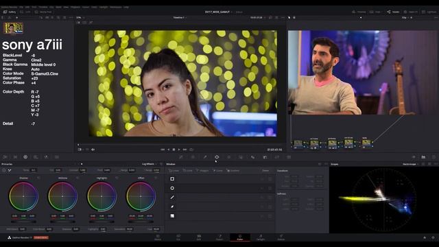 Grade SLOG2 Sony a7iii in 5 mins. QUICK GRADE. Resolve 17. смотреть онлайн