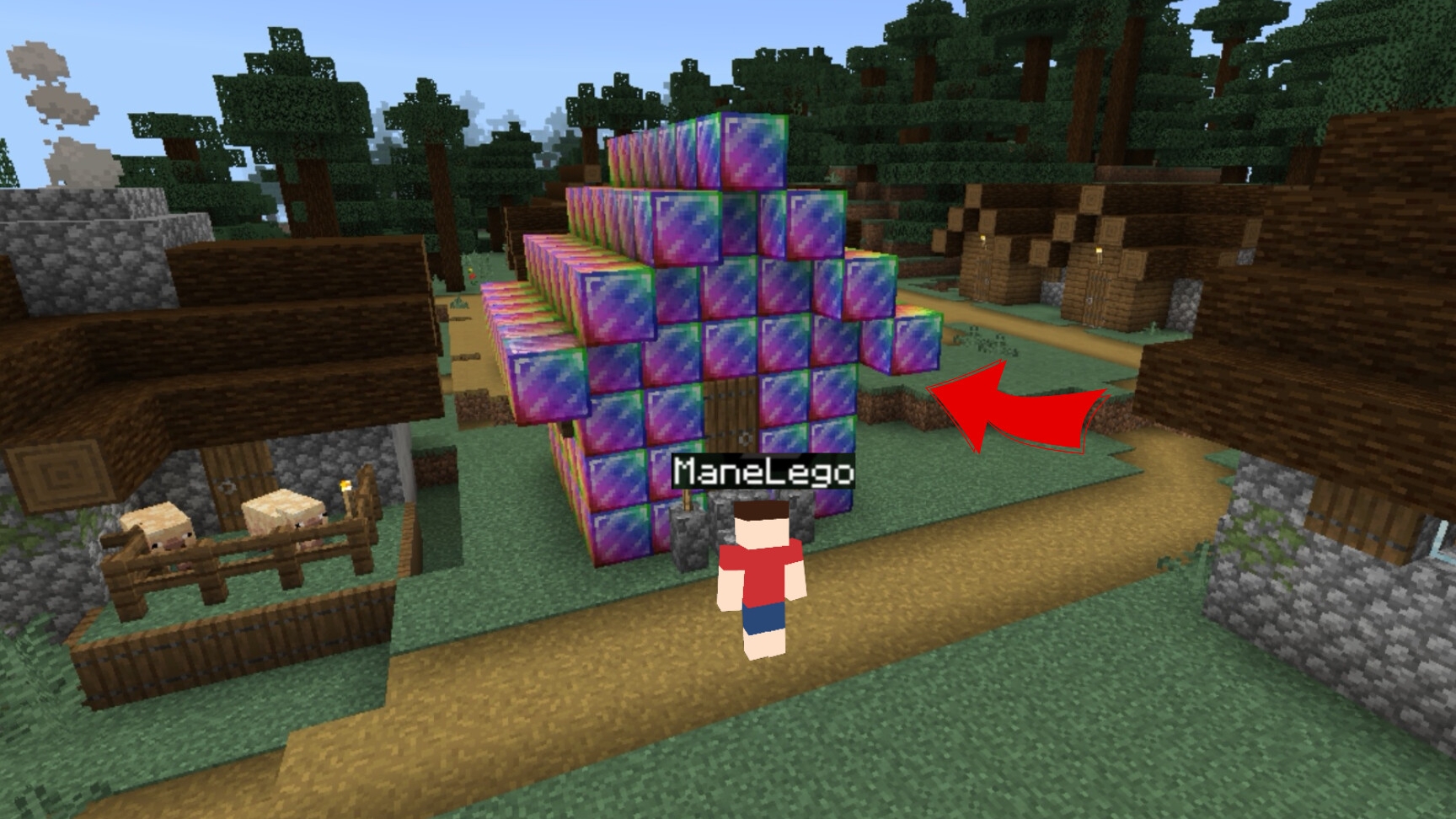 Мой дом стал из радужного алмаза в Майнкрафте | ManeLego minecraft