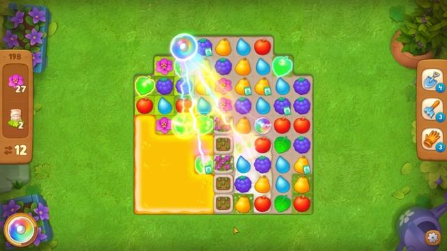 Gardenscapes level 198 смотреть онлайн