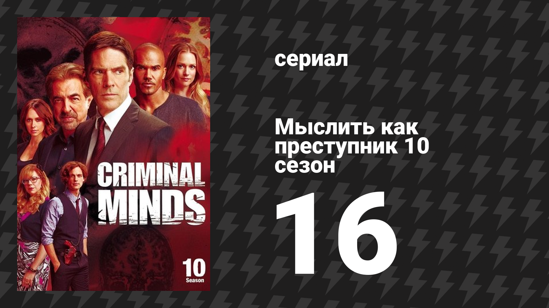 Мыслить как преступник 10 сезон 16 серия «Изоляция» (сериал, 2005-2020)