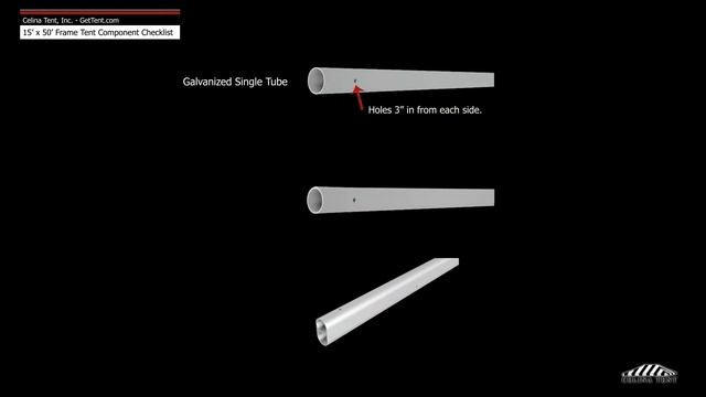 15' x 50' Frame Tent Component Checklist смотреть онлайн