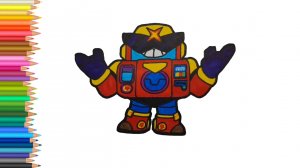 Как нарисовать Вольта из Бравл Старс ⭐