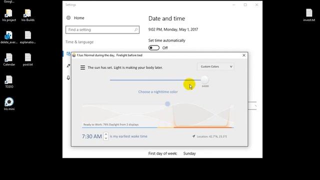 F.lux 4 beta - Working with the Color temperature slider (Windows) смотреть онлайн