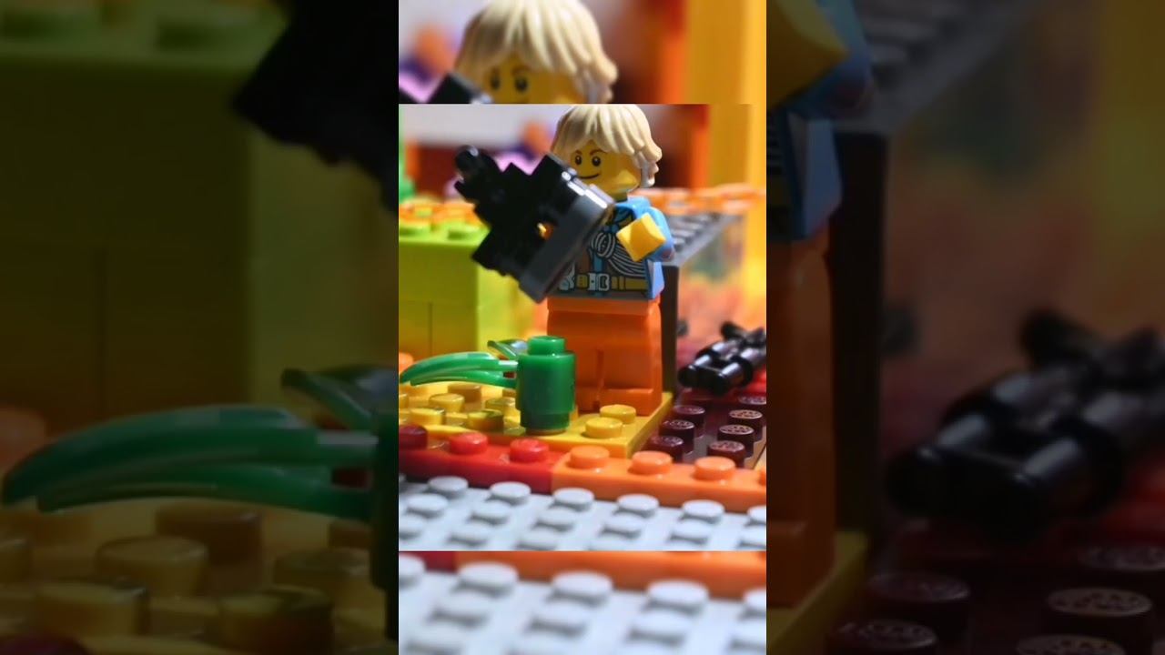 Лего стрельба покадровая анимация ️