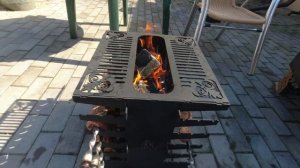 Вертикальный мангал, 8-ми мартовский тест-драйв новой игрушки.