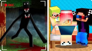 😳 СЛЕДИМ за ЧЕЛОВЕК из ТУМАНА Через СКРЫТЫЕ КАМЕРЫ в МАЙНКРАФТ! ЛЕСКА СКРИМЕР