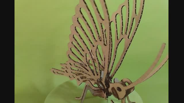 Бабочка. Сборная модель из картона. 3D пазлы. 5