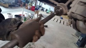 снятие наружной гранаты обратным молотком