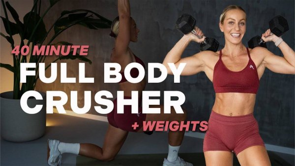 kaykay - 40 MIN TOTAL BODY CRUSHER ｜ FULL BODY ｜ + Weights ｜Strength and Conditioning |HIIT Finisher