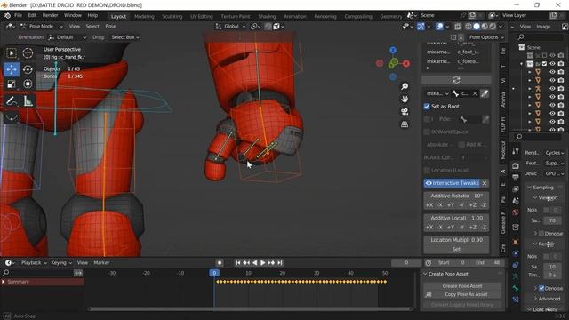 How to retarget auto-rig pro rig to a MIXAMO animation смотреть онлайн