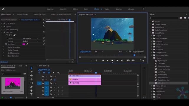 How to Green-Screen in Adobe Premiere Pro (Using Ultra Key) смотреть онлайн