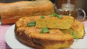 Творожно-тыквенная 🎃 запеканка с апельсином 🍊 и семенами чиа.