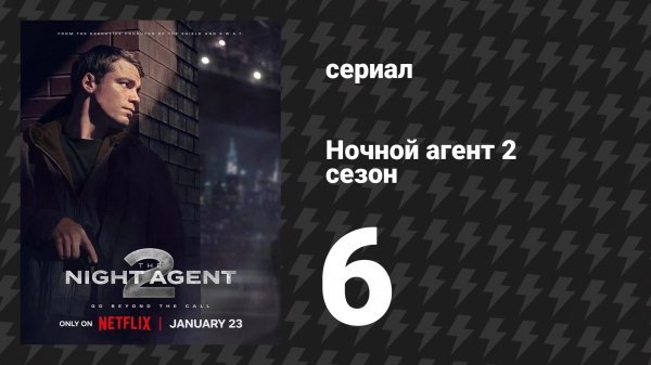 Ночной агент 2 сезон 6 серия «Хороший агент» (сериал, 2025)