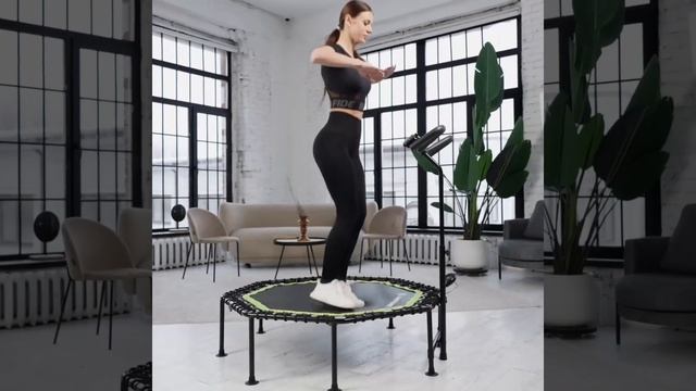 Фитнес батут спортивный JUMP POWER Pro Angel смотреть онлайн