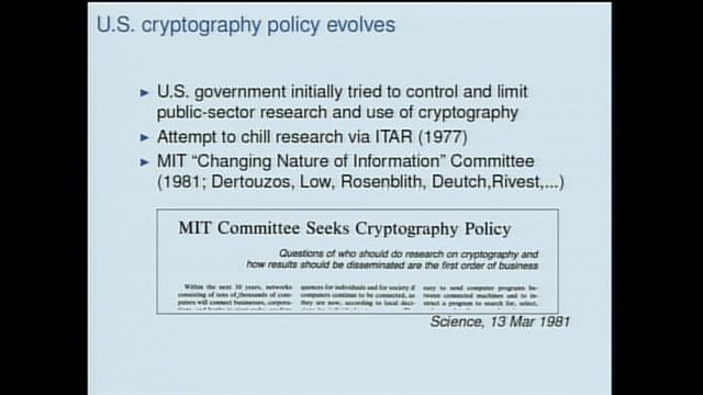 2011 Killian Lecture: Ronald L. Rivest, 