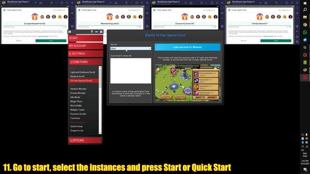 Summoners War Bot: 10-Year Special Scroll Reroll