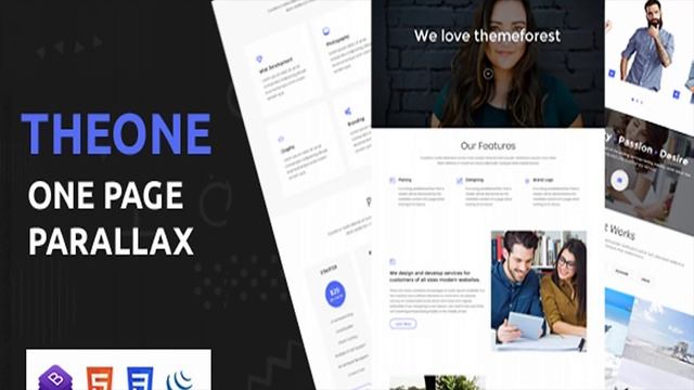 Theone - One Page Parallax Template | Themeforest Website Templates and Themes смотреть онлайн